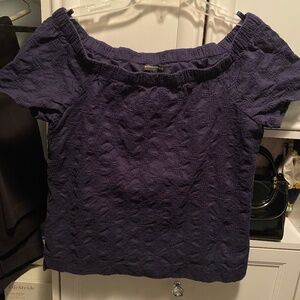 Republic 100% Cotton Women’s Preppy On Off Shoulder Eyelet Top Size S